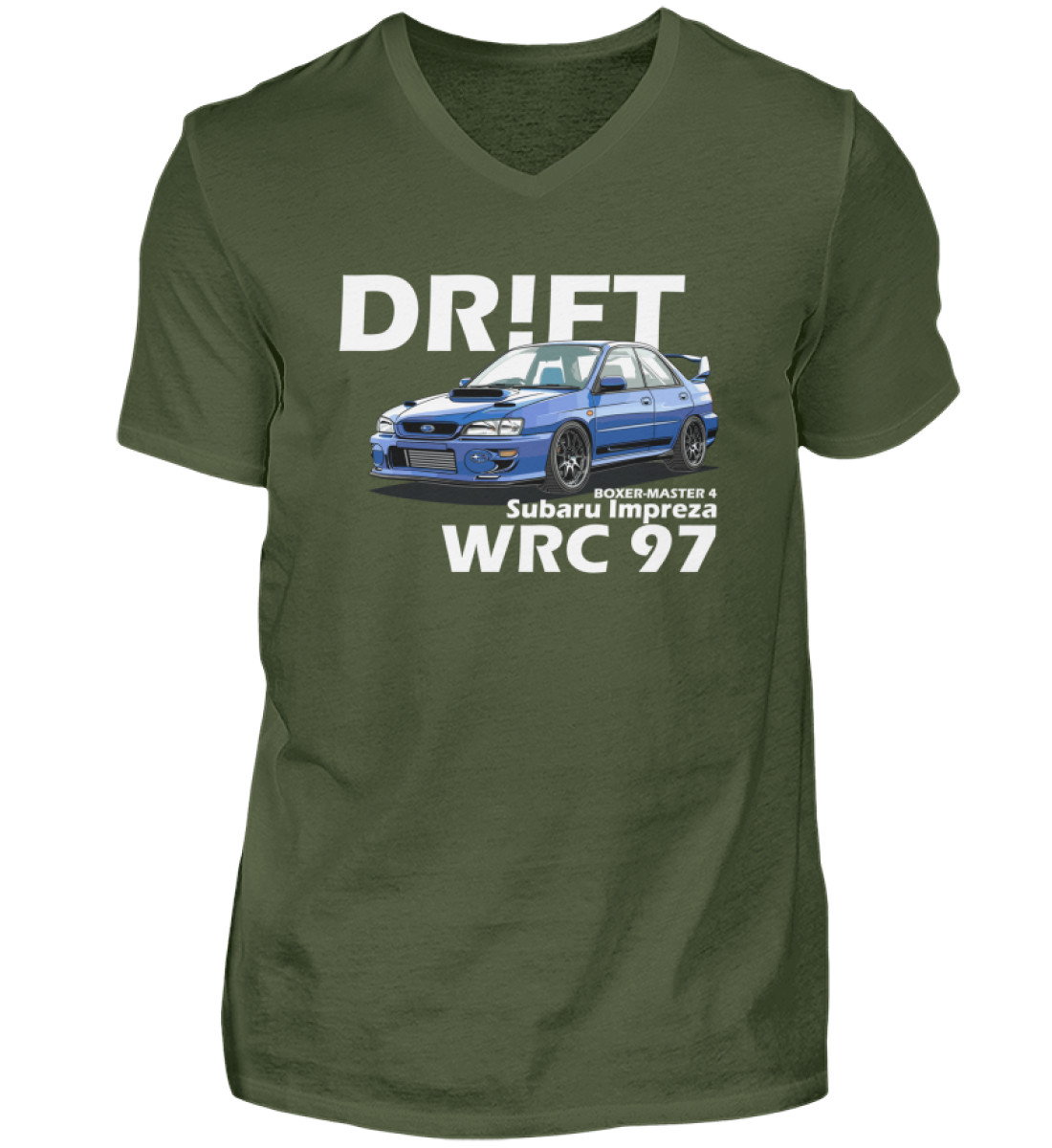 Subaru Impreza WRC 97 - Herren V-Neck Shirt-2587
