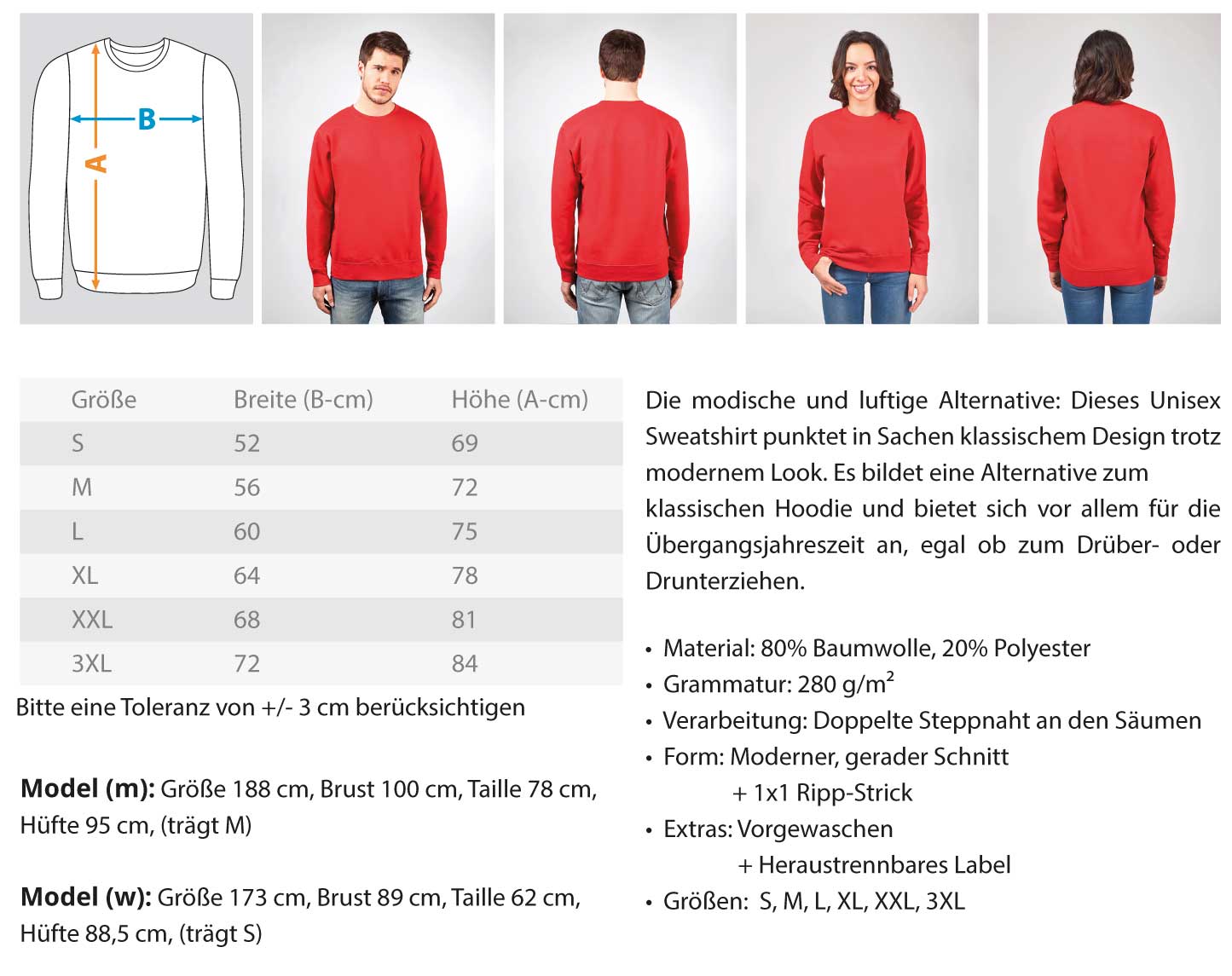 NRW Der Showman - Unisex Pullover – Bild 7
