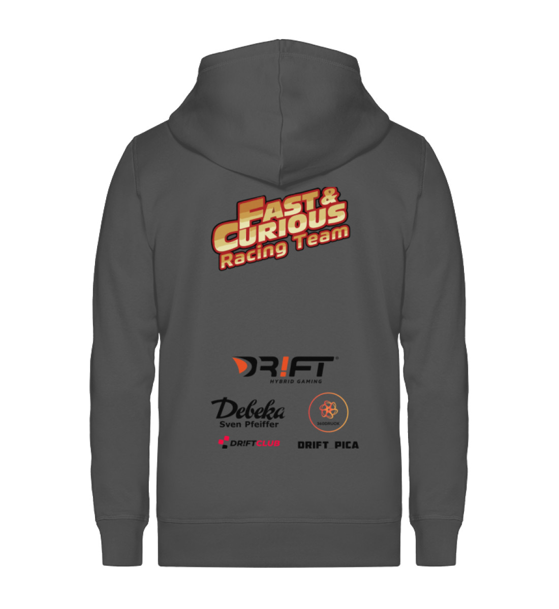 Fast Curious Racing Team - Der Coole - Unisex Organic Zipper ST/ST-6903