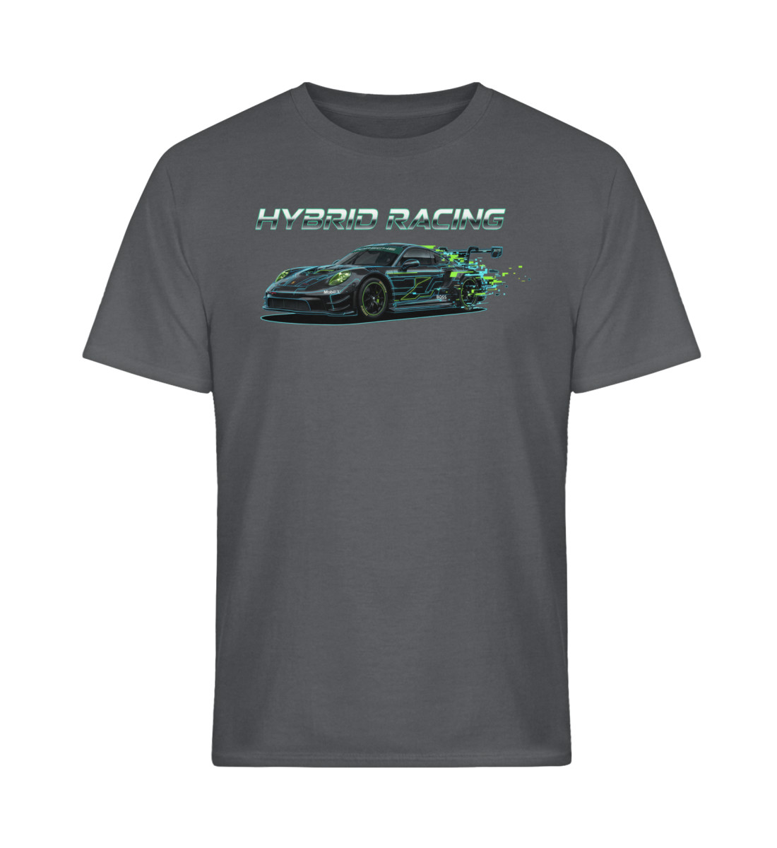 Hybrid Racing Porsche black - Softstyle T-Shirt-70
