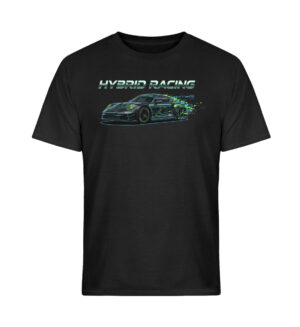 Hybrid Racing Porsche black - Softstyle T-Shirt-16